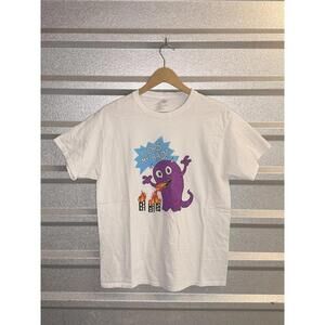 Y2k Purple Monster Tee and 'Oops My Bad!' Print Medium